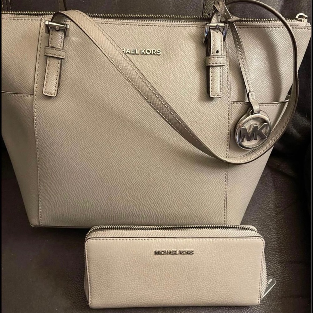 Michael Kors bag and wallet